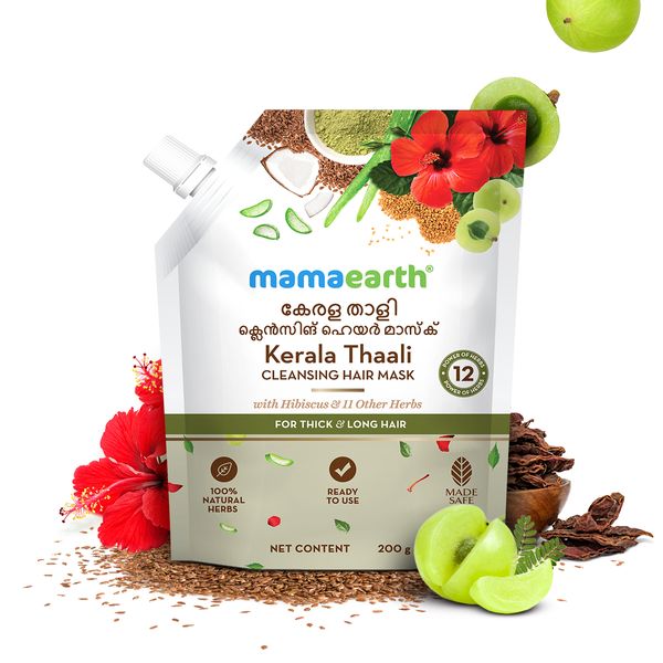 MAMAEARTH Kerala Thaali Cleansing Hair Mask
