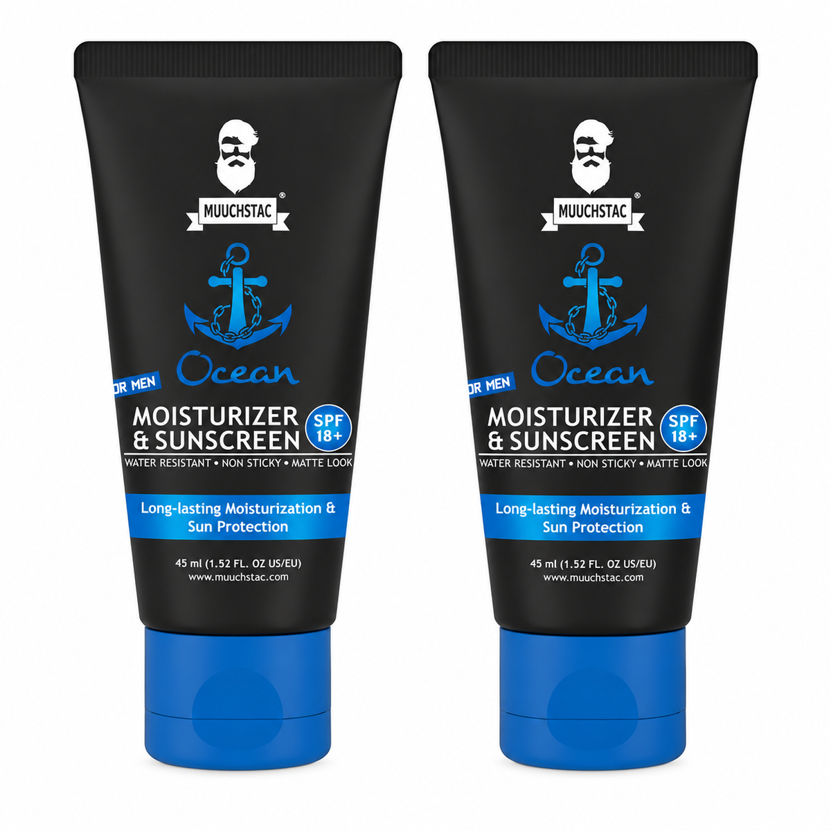 Muuchstac Ocean Moisturizer & Sunscreen SPF 18+ - 2 Piece