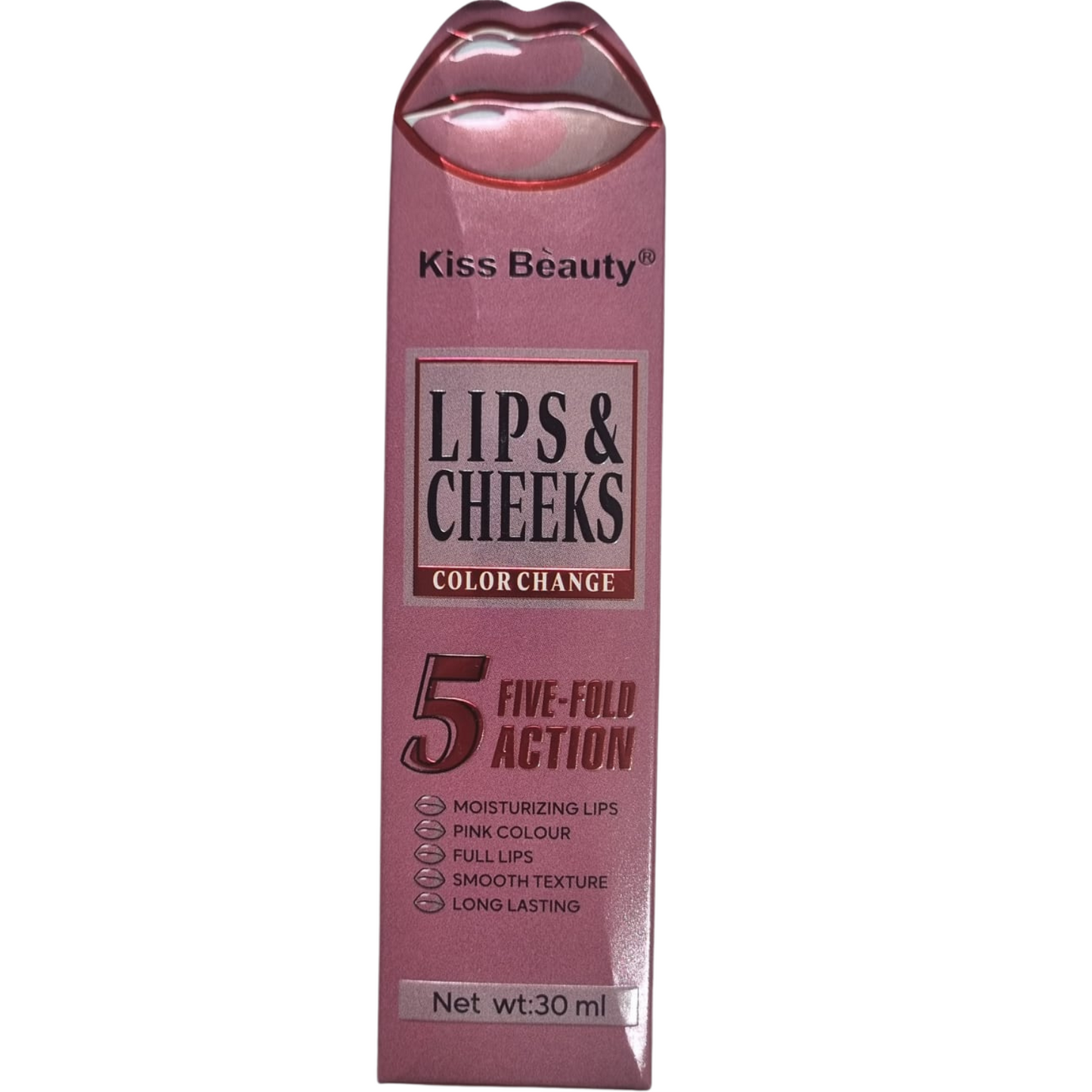 Kiss Beauty Color Changing Lips & Cheeks Tint – 5-in-1 Action | 900 Fils Only