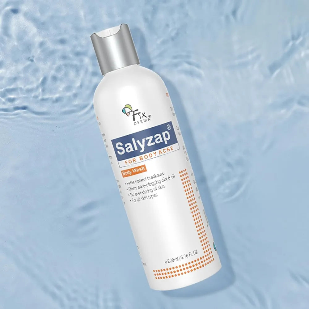 Fixderma Salyzap Anti-Acne Body Wash – Clears Body Acne & Unclogs Pores