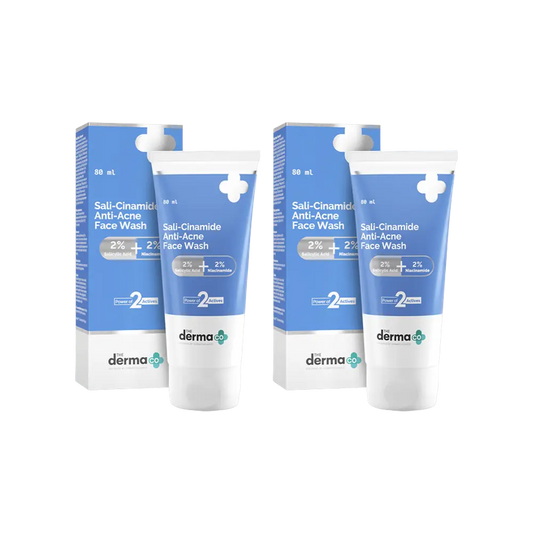 The Derma Co Sali-Cinamide Anti-Acne Face Wash (80ml) - 2 Piece