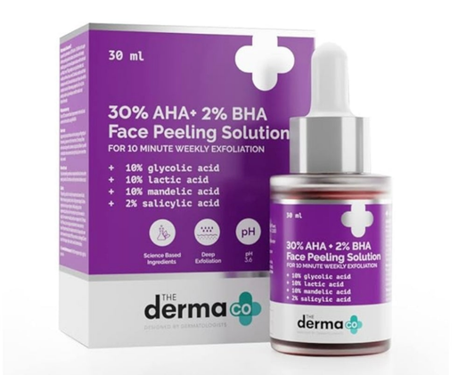 The Derma Co 30% AHA+1% BHA  Face Peeling Solution - 30ml
