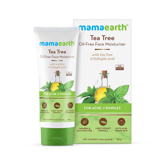 MAMAEARTH Tea Tree & Salicylic Acid Oil-Free Face Moisturizer