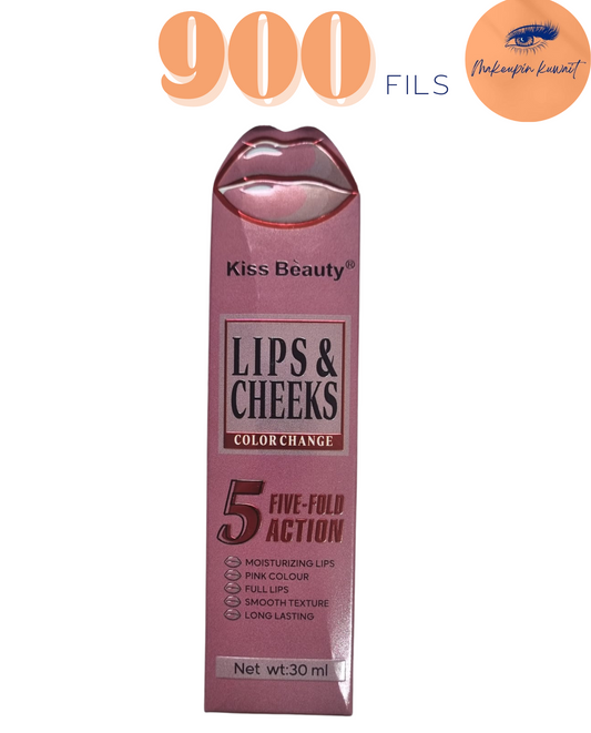 Kiss Beauty Color Changing Lips & Cheeks Tint – 5-in-1 Action | 900 Fils Only