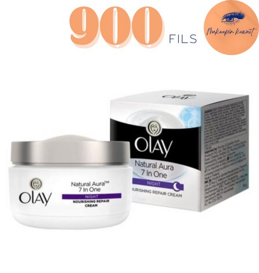 Olay Natural Aura 7 in One Night Cream – Nourishing Repair | Only 900 Fils