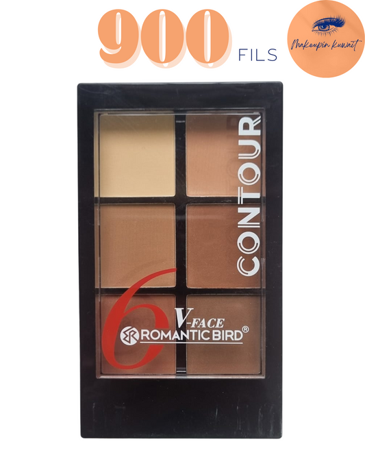 Romantic Bird V-Face 6 Shade Contour Palette – Only 900 Fils