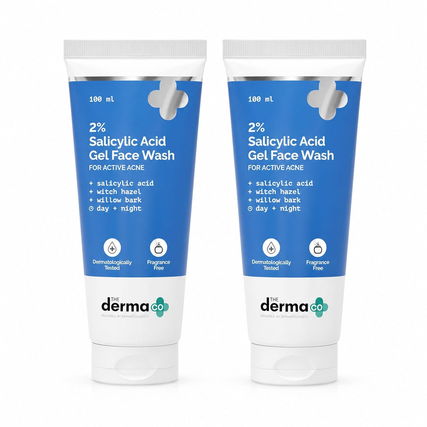 The Derma Co 1% Salicylic Acid Gel Face Wash (100ml) - 2 Piece