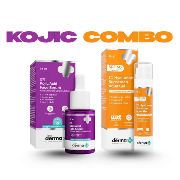 THE DERMA CO. KOJIC SERUM + HYALURONIC SUNSCREEN COMBO