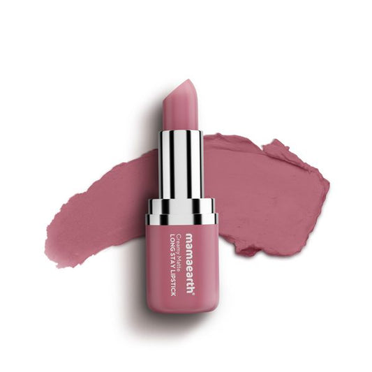 Creamy Matte Long Stay Lipstick with Murumuru Butter and Vitamin E - 4.2g | Mauve Bloom