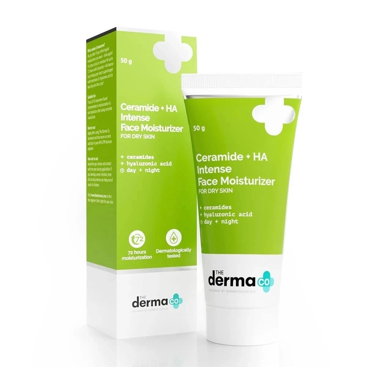 The Derma Co Ceramide + HA Intense Daily Face Moisturizer – For Dry Skin (50g)
