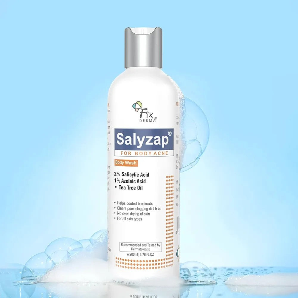 Fixderma Salyzap Anti-Acne Body Wash – Clears Body Acne & Unclogs Pores