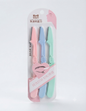 Keli Beauty Eyebrow Trimmer Set – Non-Slip Facial Razor, 3 Pack