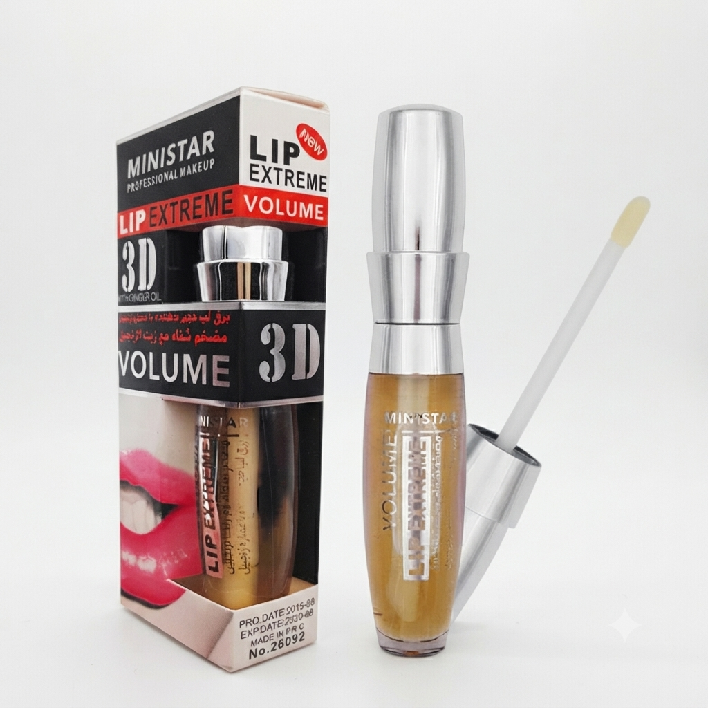 Ministar Lip Extreme 3D Volume Lip Plumping Gloss with Ginger Oil
