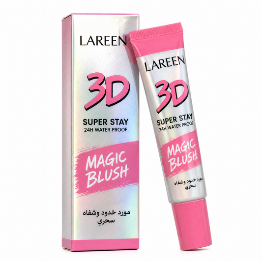 LAREEN 3D Super Stay 24H Waterproof Magic Blush for Cheeks & Lips
