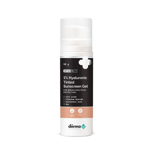 1% Hyaluronic Tinted Sunscreen Gel for Broad Spectrum Protection - 50g